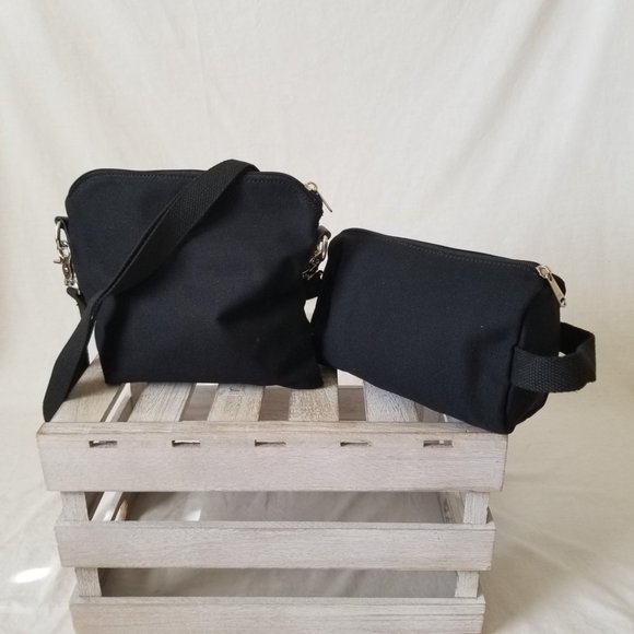 NEW! Shoulder/Crossbody Bag with Strap & Travel/Cosmetics/Accessory Pouch - Picture 2 of 12